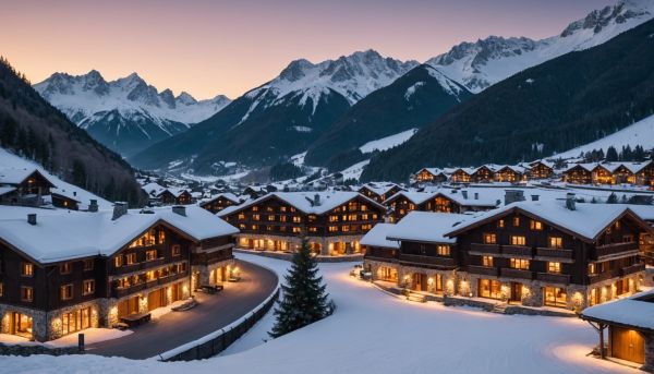 Domaines enneigés et résidences alpines grand confort